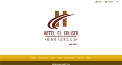 Desktop Screenshot of hotelelcoliseo.com