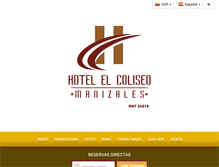 Tablet Screenshot of hotelelcoliseo.com